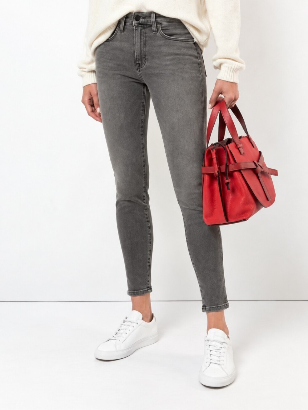 ❤️ FRAME DENIM LE HIGH SKINNY JEANS  HIGH RISE SKINNY, BURTON WASH, 12 (32)